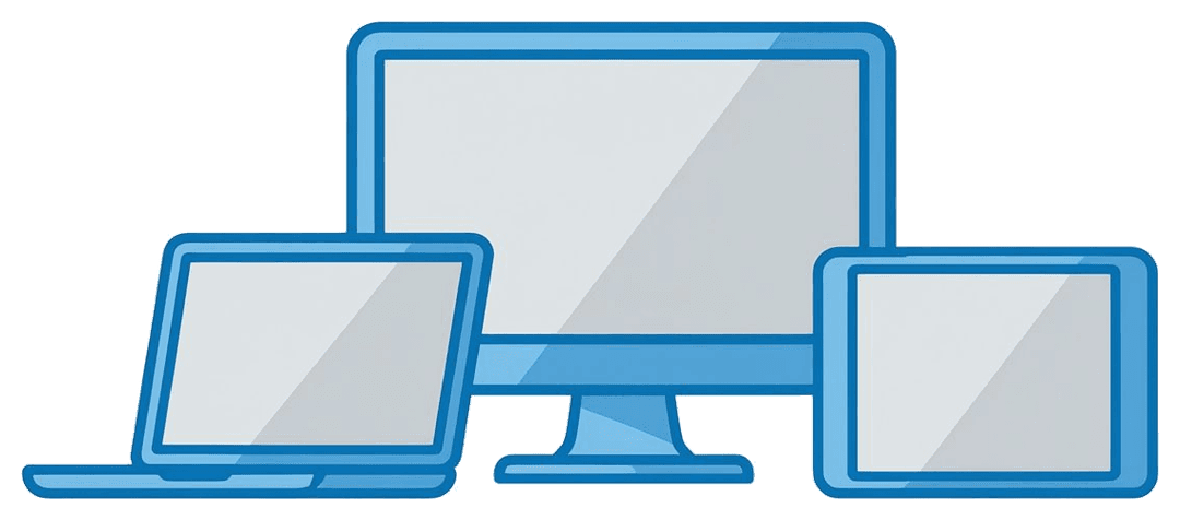 Desktop, laptop, and tablet screens
